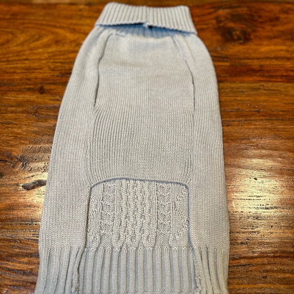 NWT! Dog Pet Winter Warm Sweater Knitwear Outwear Apparel Size M Gray - Picture 9 of 10